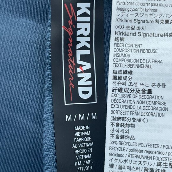 Kirkland Signature Womens Jogger Sweatpants M Blue 4595 - Picture 4 of 11